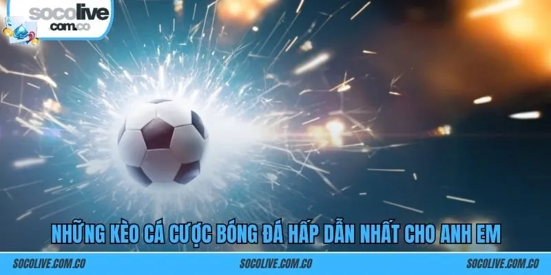 Những kèo cá cược bóng đá hấp dẫn nhất cho anh em